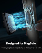APPS2Car Magnetic Car Phone Holder, Compatible with MagSafe, Magnetic Phone Mount for iPhone 17 16 15 14 13 Series, Universal Magnet Phone Holder for Car