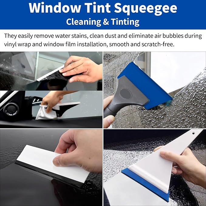Arayker 28 Pcs Car Window Tint Tools Kit Vinyl Wrap Tool Window Tint Squeegee Tools Vehicle Glass Protective Film Installation Kit Automotive Window Film Tinting Kit
