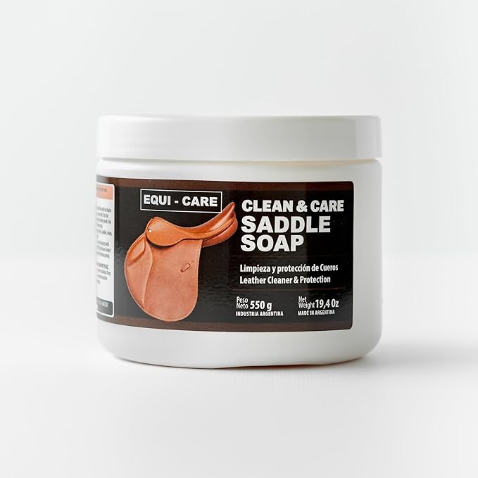 EQUI - CARE: Clean & Care Saddle Soap, Glycerin-Based soap with Added Moisturizers Designed to Clean and Condition Leather. K