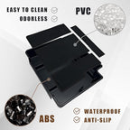 Muslogy for 2021-2026 Yukon Tahoe Suburban Center Console Tray Middle Organizer ABS Armrest Storage Box Compatible with GMC Yukon Tahoe Suburban 2021-2025 2026 Not for Sliding Console(Black)