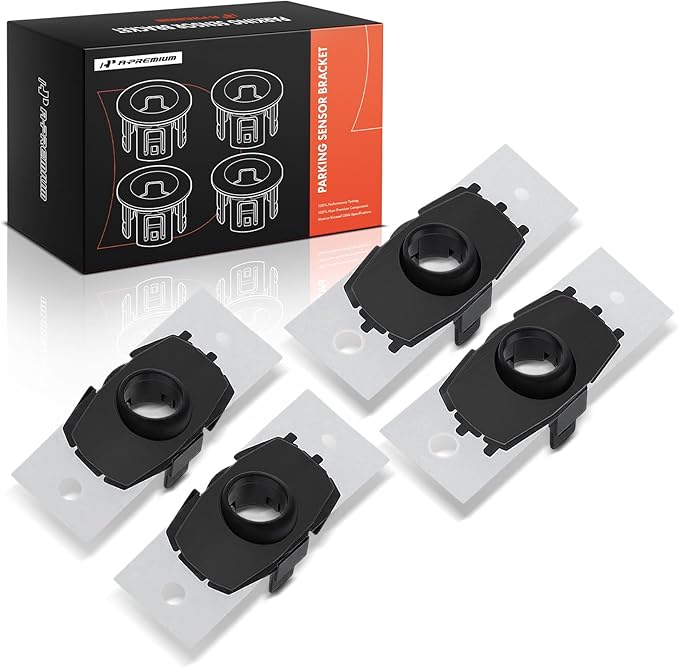 A-Premium 4-PC Rear Inner and Outer Parking Assist Sensor Retainer Bezels Compatible with Toyota Models - Tundra 2022 2023 20