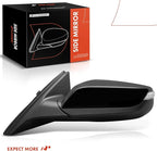 A-Premium Driver Side Power Door Mirror - Compatible with Chevrolet Malibu 2016 2017 2018 2019 - Heated Manual Folding Black 