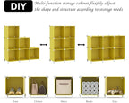 AWTATOS Cube Storage Organizer, 6 Cube Closet Organizers and Storage, DIY Stackable Bookshelf Plastic Clothes Organizer Shelv