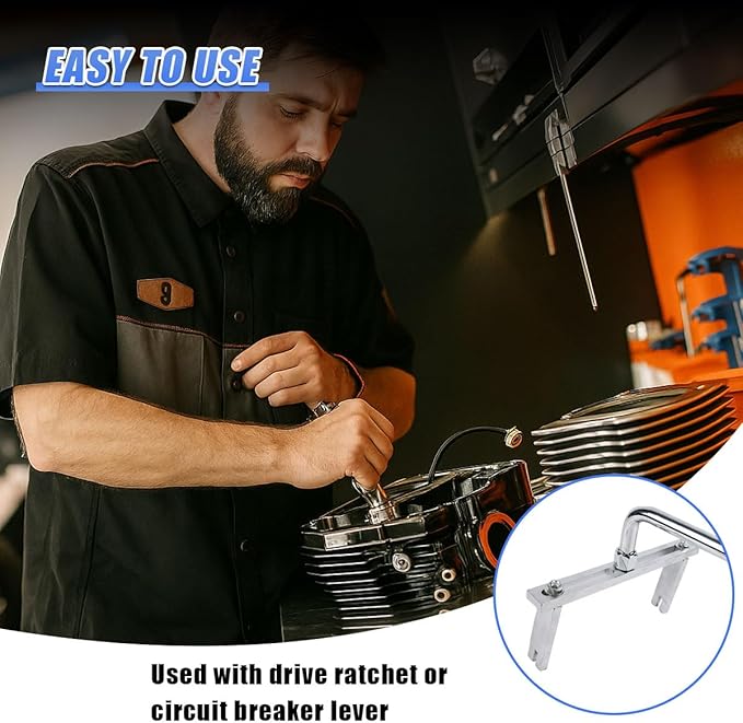 YoRise Car Fuel Pump Removal Tool, Adjustable Automotive Fuel Lid Tank Cover Collar Ring Remove Spanner, Universal Vehicle Lo