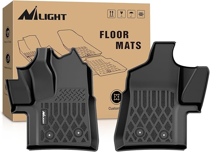 Nilight TPE Floor Mats for Ford Transit 150 250 350 350HD Vinyl Floor 2022 2023 2024 2025 2026 (Not for Connect) All Weather Custom Fit Heavy Duty Floor Liners