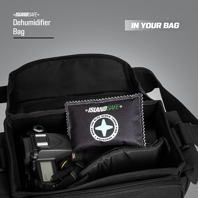 Rechargeable Safe Dehumidifier Bag 400g, Microwave Fast Reactivated Desiccant, Moisture Absorbing Packet for Safes,