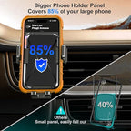 Qifutan Cell Phone Holder [Never Fall Upgrade Clip] Phone Holder Car Automobile Air Vent Hands Free for Car Fit Car Phone Holder Mount for All for iPhone Android Smartphone