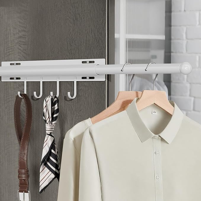 12 inch valet rod,extendable and pull-out wardrobe pole for hanging clothes pull out,closet extender hanging rod,wardrobe ext