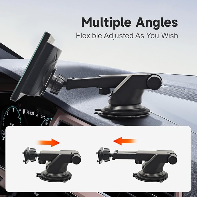 Dashboard Suction Cup Mount for Carplay Screen for car, Compatible with Some GPS mounts, Compatible with Most 7-inch, 9-inch, 10.26-inch Portable car Stereo