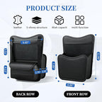 Car Back Seat Organizer with Double-Sided Storage & Tissue Holder, Universal Car Seat Gap Organizer & Car Storage Organizer, Fit for Sedans, SUVs, Trucks & Most Vehicles