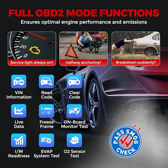 LAUNCH OBD2 Scanner CRP123I V3.0 Elite, 2026 Lifetime Free WiFi Update Scan Tool, FCA SGW, CANFD&DoIP, SAS/Throttle/Brake/BMS