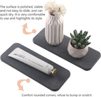 NiuYichee 2 Pcs Water Absorbing Stone Trays, Kitchen/Bathroom Sink Soap Dish, Diatomite Tray Used for Hand Soap & Cosmetic Bo