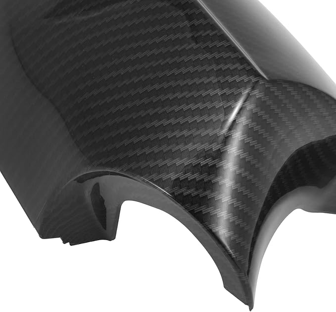 X AUTOHAUX Pair Exterior Rear View Mirror Housing Door Wing Mirror Cover Cap Carbon Fiber Pattern M3 Style for BMW 3 Series E90 E91 E92 E93 Facelifted 2008-2011