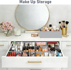 DIMJ Drawer Organizer Clothes, 12 Pack Dresser Organizer, Foldable Closet Organization and Storage Dividers, Fabric Dresser D