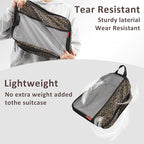 U+U 6 Set Compression Packing Cubes - Ultralight Travel Organizers with Laundry Bag, Space-Saving Suitcase Organizer, Expanda