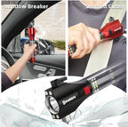 SINSEN Window Breaker Seatbelt Cutter for Car, Emergency Escape Tool with Compass, Multi Tactical Safety Hammer Rescue Kit