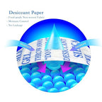Silica Gel Packs - 15 Packs 50 Gram Desiccant Packets, Food Safe Moisture Absorbers for Storage, Reusable Silica Gel Dehumidi