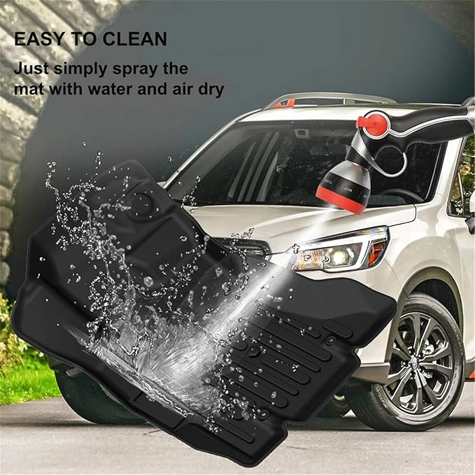 KIWI MASTER Floor Mats for 2014-2018 Subaru Forester, Custom Fit All Weather Car Mats, Heavy Duty TPE Floor Liners, Front & Rear 2 Row, Black