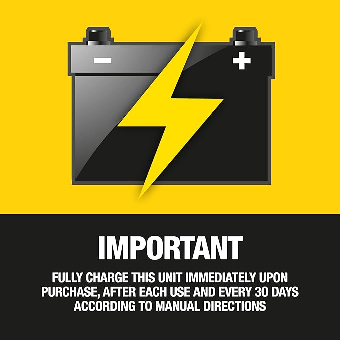 STANLEY J5C09 1000 Peak Amp Automotive Jump Starter, Portable Power - 2.1A/10W USB Port, 12V Outlet, 120 PSI Air Compressor
