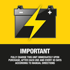 Stanley J7C09D 1400 Peak Amp Automotive Jump Starter, Portable Power - Triple 15W USB Ports, 120 PSI Air Compressor for