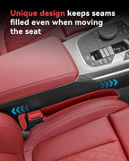 Car Seat Gap Filler, Seat Gap Organizer with Phone Holder, Car Seat Accessories, Car Organizer Fit SUV Truck-2PCS Red