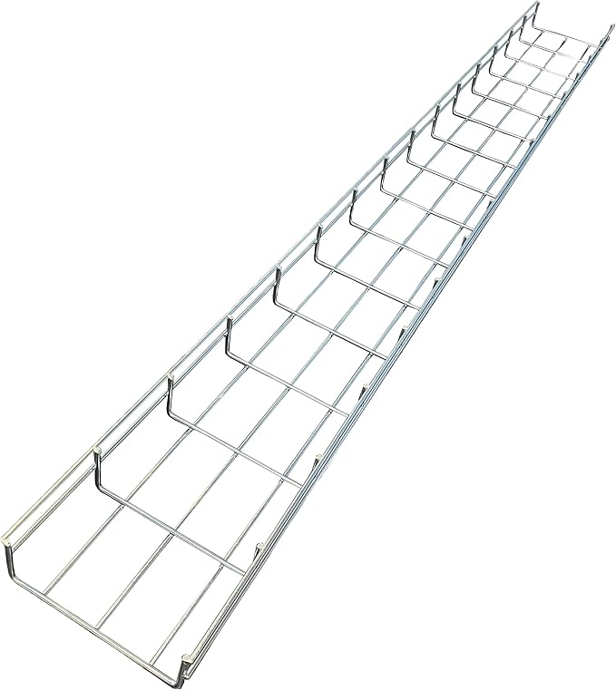 Kable Kontrol Cable Tray- 5 Feet Long - 6" Width, 2” Depth – Wire Mesh Tray Cable Management Rack Cords Organizer Cable Baske