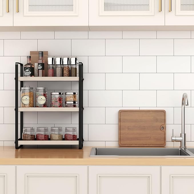 HNRLOY Bathroom Counter Organizer,Bathroom Countertop Organizer,Counter Shelf,Countertop Storage,Organization and Storage,Mak