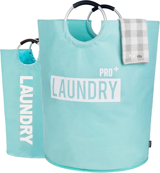 Caroeas Super Large 150L Laundry Hamper Pro, Waterproof Laundry Basket, Clothes Hamper Stands Up Well, Laundry Bag with Padde