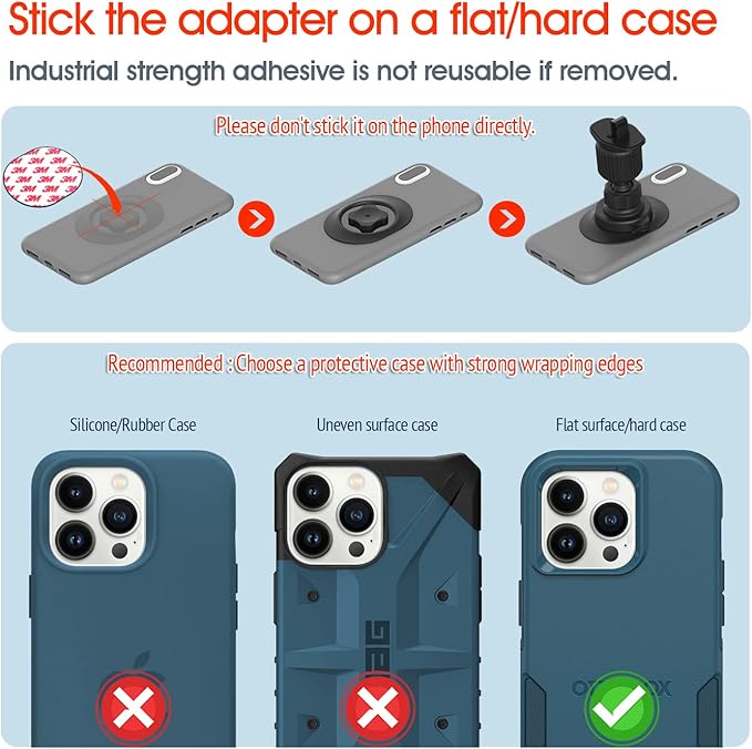 sincetop Car Phone Mount with Lock Hook, Horizontal Vent Fin Holder, One Hand Quick Mount & Release