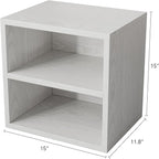 FUSUNBAO Magic DIY Cube Storage Organizer Stackable Cubes for Home Books Clothes Toy -Modular Cubby Storage System-Office Cub