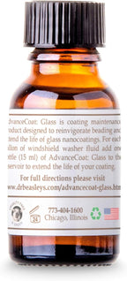 Dr. Beasley's AdvanceCoat: Glass - .5 fl oz, Windshield Wiper Maintenance Booster, Hydrophobic Properties with Beading Functi