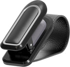 Veharvim Sunglass Holder for Car (One-Handed Operation, Gentle & Secure Hold, Silicone Padded, Universal Fits Sunglass and Car Visor) - Sunglasses Clip for Car Visor
