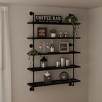 Floating Shelves for Wall Living Room Shelves Bookshelf Industrial Pipe Shelving Shelf Real Wood Planks 36 inch Rustic Wall S