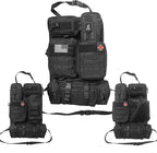 8 Pack Tactical Molle Car Seat Back Organizer Vehicle Panel with 7 Detachable Molle Pouch for Car Truck Ford Jeep Vehicle Automotive Organizer For Man Combined On Demand (7 Pouches)