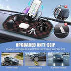 Car Anti Slip Mat Dashboard Tray Decorations Sticky Pad Multi Functional Thickened and Widened Washable with 360° Rotating Un