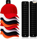 MAGTSMEI Hat Rack for Wall, 2 Packs Hat Organizer for Baseball Caps Adhesive Hat Hooks Hold Up to 32 hats, Hat Storage Displa