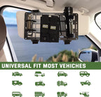 Pridefend Aluminum Alloy Molle Visor Organizer ,Rigid Aluminum Alloy MOLLE Panel Compatible with Backpack Tactical, Versatile Car Sun Visor Organizer for Trucks Vehicle SUV Interior Accessories