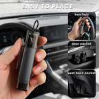 4PCS Window Breaker Seatbelt Cutter Car Safety Hammer, 2-in-1 Glass Breaker and Seat Belt Cutter with Test Glass, Underwater 