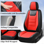 Coverado Car Seat Covers Full Set, Seat Covers for Cars, Car Seat Protector Waterproof, Leather Cushion, Universal Car Interi