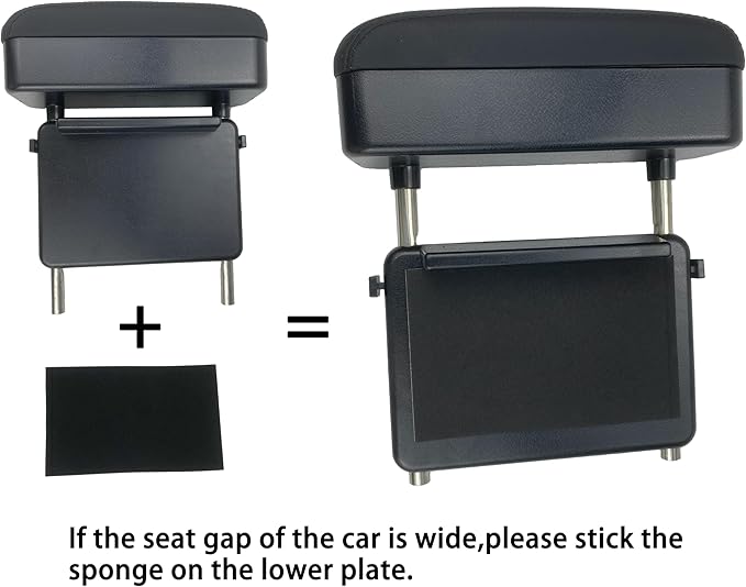 Arm Rest for Car,Car armrest Car arm Rest,Seat Gap Storage Box,Car Seat Gap Filler Organizer,Forearm Wrist Support Adjustable Armrest,Car Central Liftable Armres Storage Organizer Box Black