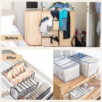TIGARI Wardrobe Clothes Organizer, Drawer Organizer for Clothing, Closet Organizers and Storage, Drawer Dividers for Clothes,