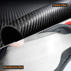 Labbyway Carbon Fiber Steering Wheel Cover, Universal 15 inch, Breathable, Anti-Slip, Warm in Winter and Cool in Summer, Blac