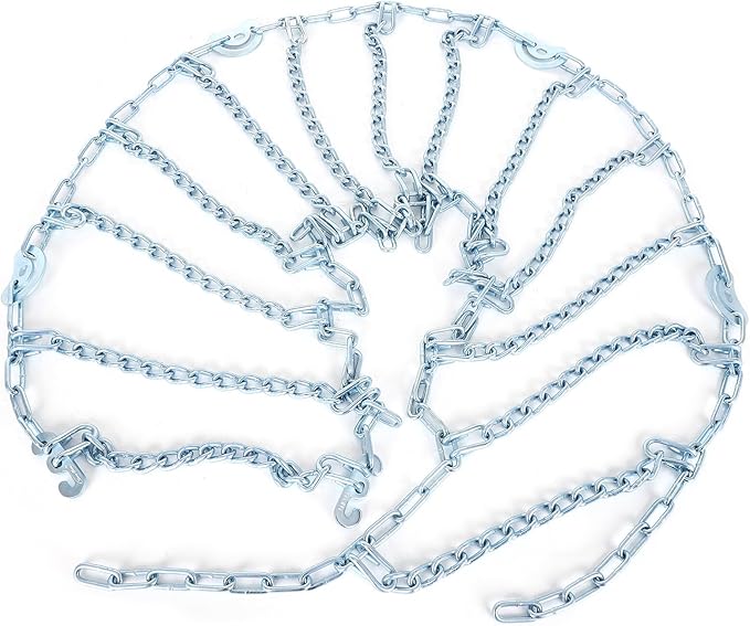 SCITOO Snow Chains for Car Pickup Trucks SUV,Quick Easy Installation Tire Traction Chain,Adjustable Universal Emergency Anti-