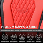 Coverado Car Seat Covers, Seat Covers Full Set, Red Car Seat Cover, Auto Seat Covers Front Seats Rear Seat Cover, Luxury Car 