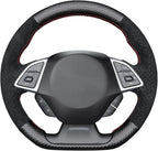 MEWANT Hand Stitched Steering Wheel Cover Wrap for Chevrolet Camaro 2017-2022 Steering Wheel Accessories for Chevrolet Camaro 2017-2022