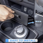 JKCOVER Upgrade 2PCS Center Console Storage Drawer Compatible with Toyota 4Runner 2014-2022 2023 2024 Accessories Cubbies Organizer Extra Storage(ABS Plastic)