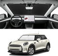 Custom Fit Windshield Sun Shade for Mini Cooper F55 2014-2025, Blocks UV & Heat, Front Window Sunshade Accessories, Easy Fold & Store Keep Your Car Cooler