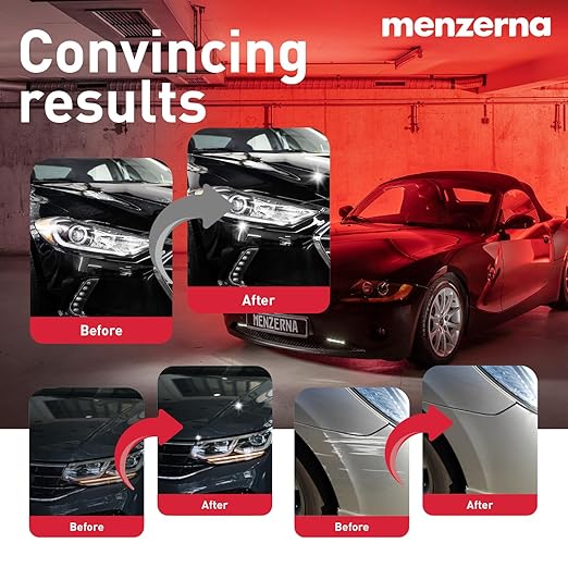 menzerna Polishing Set 8oz – HCC1000, MCC2500 & 3800 | 3-Step System for Scratch Removal, Swirl Elimination & Mirror-Like Finish