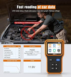 OBD2 Scanner with Upgrade Battery Tester - Diagnostic Tool for Cars That Check Engine Light & Emissions Readiness Read and