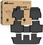 Nilight TPE Floor Mats for Toyota Grand Highlander 2024 2025 2026 with Subwoofer (Include Hybrid) Lexus TX350 2024 2025 2026, All Weather Custom Fit Heavy Duty Floor Liners